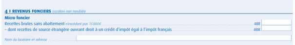 déclaration micro foncier